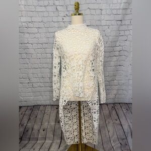 Elegant White Lace Blouse